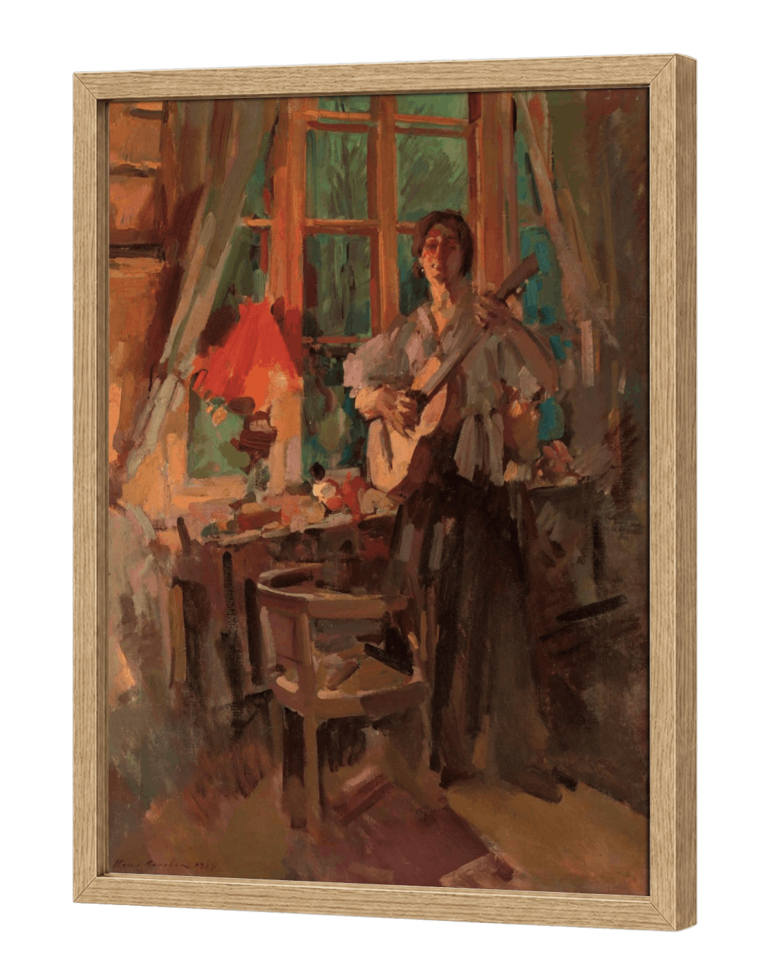 Woman Playing the Guitar