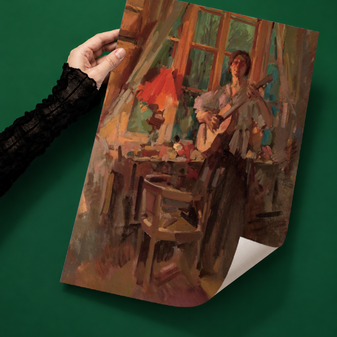 Woman Playing the Guitar