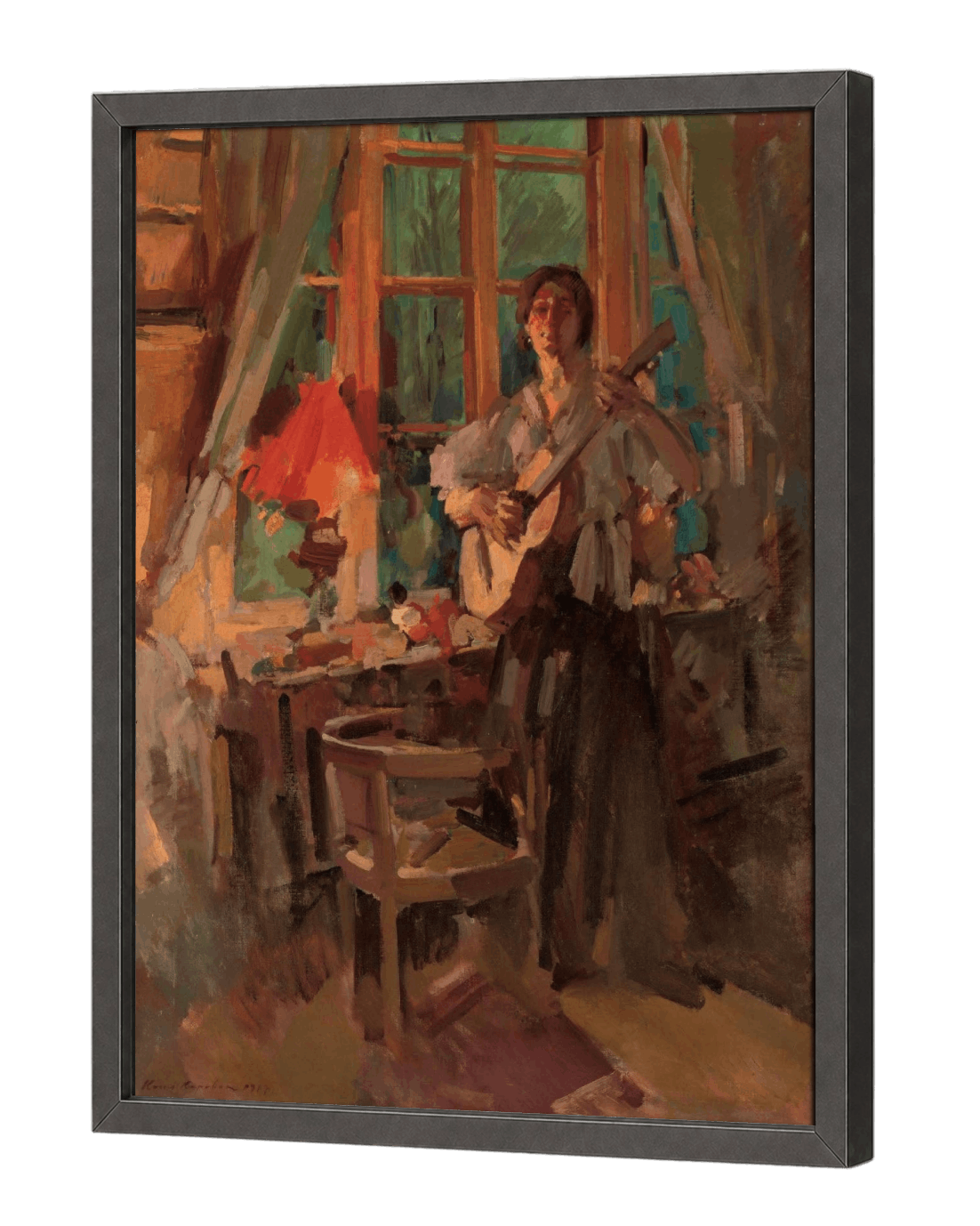 Woman Playing the Guitar