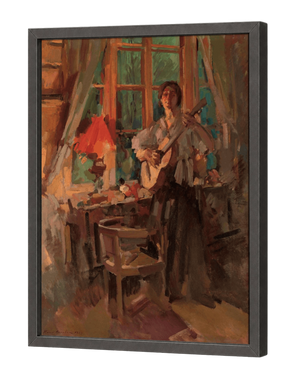Woman Playing the Guitar