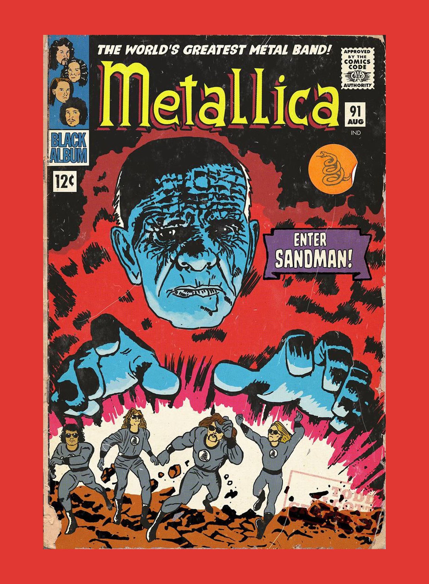 METALLICA (Comic Poster)