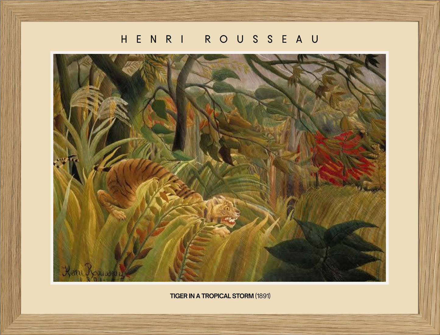 Tiger in a Tropical Storm, Rousseau (1891)