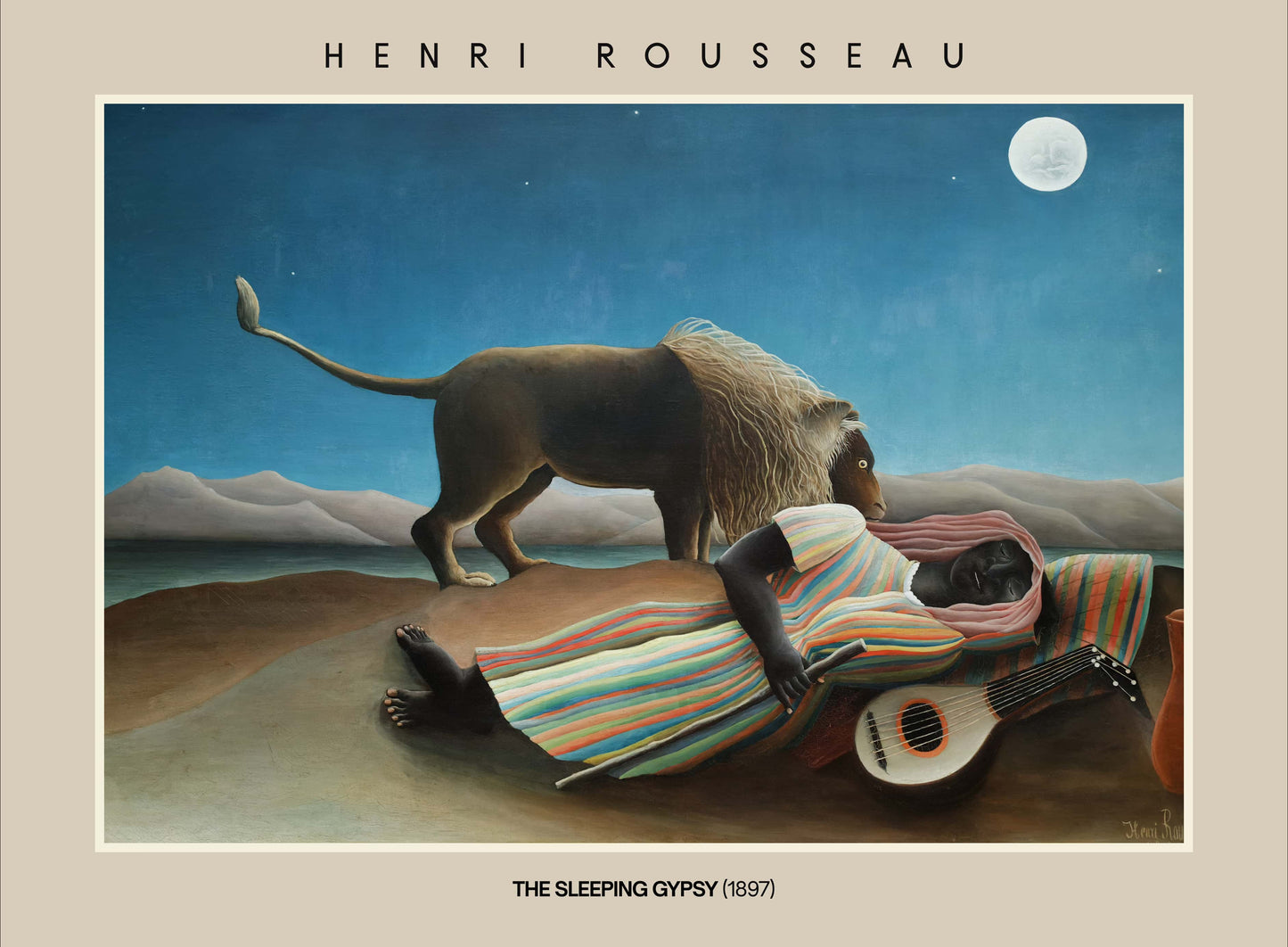 The Sleeping Gypsy, Rousseau (1897)